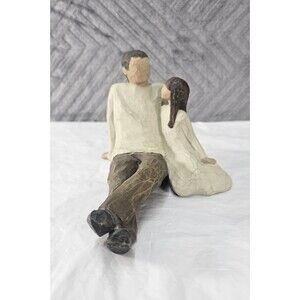 Vtg Willow Tree Father and Daughter Figurine Susan Lordi 2000 Demdaco Figure
